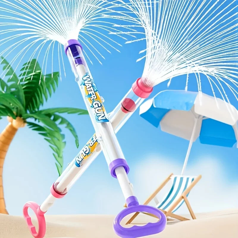 Pull-Back Water Spray Gun - 1/3/6-Piece Outdoor Water Toys for Kids, Pool, Lawn & Summer Splash Games