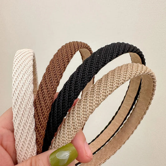 Vintage Retro Black & White Bezel Hairbands: Elegant Headbands for Women and Girls - Perfect Hoop Accessories for Party, Wedding, and Bride