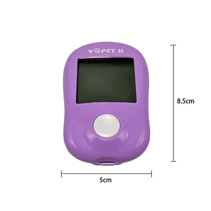 Pet Blood Glucose Meter - Digital Blood Sugar Monitoring System for Dogs and Cats with Diabetes Management Accessories