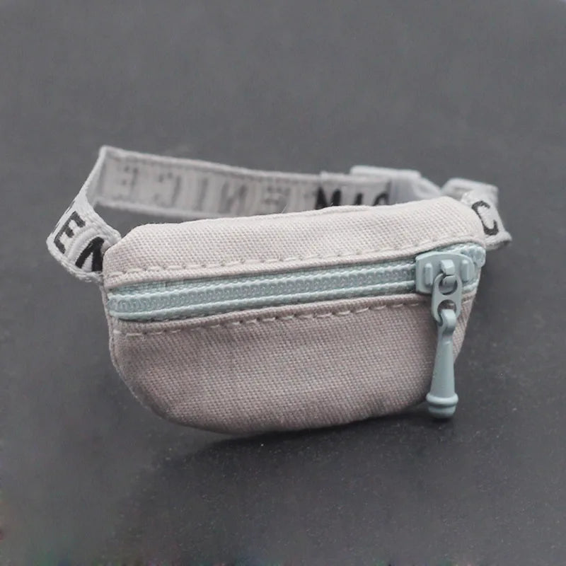 17cm Labubu V1/V2 Crossbody Bag for BJD Dolls – Cute 1/6, 1/8, 1/12 Doll Accessories & Waist Belt Bag Gift