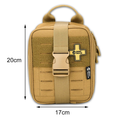 Rhino Rescue IFAK Empty Pouch - MOLLE Tactical Medical Gear Bag for Camping, Hiking & Outdoor Emergencies
