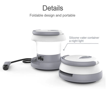 WOWER Portable Foldable Bidet – 1L Travel Toilet Sprayer with Light for Camping & Hiking