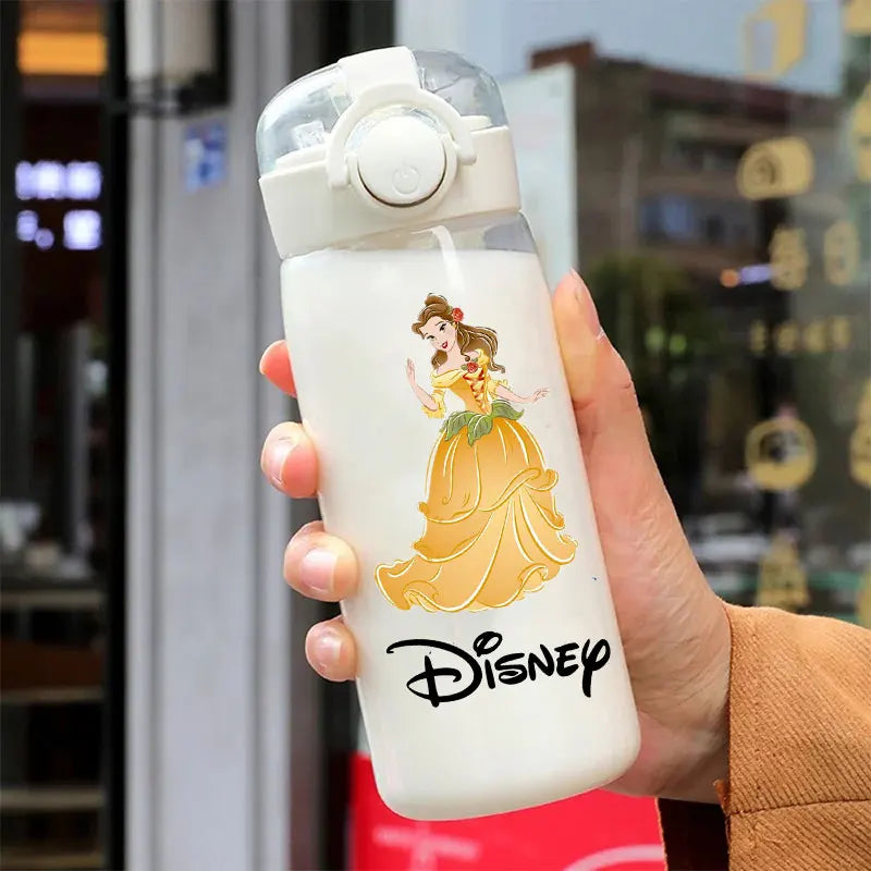 600/400ML Mermaid Princess Water Cup – Portable Transparent Plastic Sport Bottle for Kids