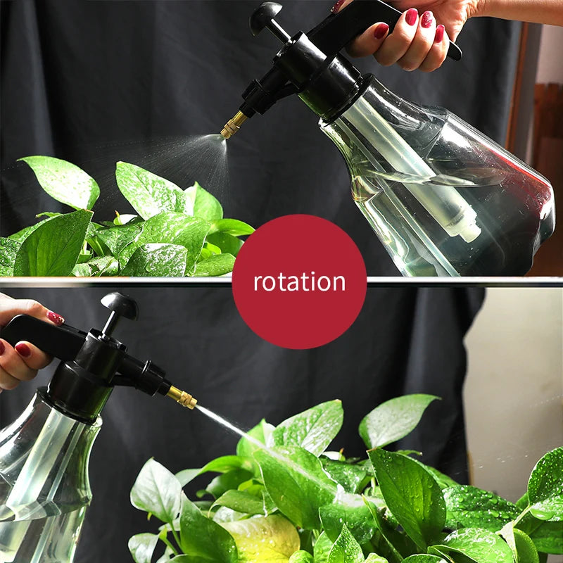 Column Pattern Flower Watering Pot with Air Pressure Spray Nozzle - Perfect for Precise Garden Watering and Irrigation