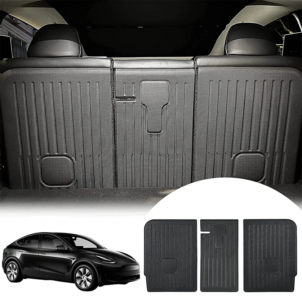 Rear Seat Backrest Protector for Tesla Model Y 2020-2025 – Juniper Trunk Anti-Scratch & Anti-Dirty Mat with Velcro