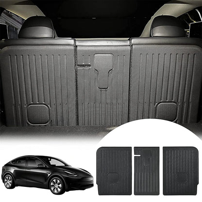Rear Seat Backrest Protector for Tesla Model Y 2020-2025 – Juniper Trunk Anti-Scratch & Anti-Dirty Mat with Velcro