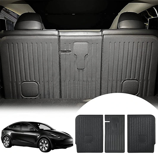 Rear Seat Backrest Protector for Tesla Model Y 2020-2025 – Juniper Trunk Anti-Scratch & Anti-Dirty Mat with Velcro