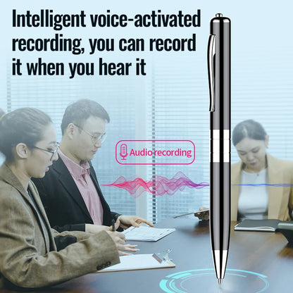 Digital Voice Recorder Pen — Professional Audio WAV Recording, Rechargeable Dictaphone & MP3 Player