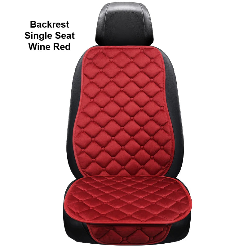 Universal Winter Warm Car Seat Cover Protector Set – 3-Piece Rear Seat Cushion & Back Cushion Auto Seat Protection for Cars, SUVs & Vans