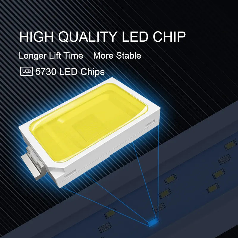 18-70CM Super Bright LED Aquarium Light: Extensible Clip Lamp for Aquatic Plants & Fish Tanks, 90-260V