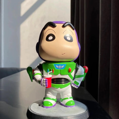 Crayon Shin-chan Woody & Buzz Lightyear Handmade Doll – GK Model Decoration Toy Birthday Gift