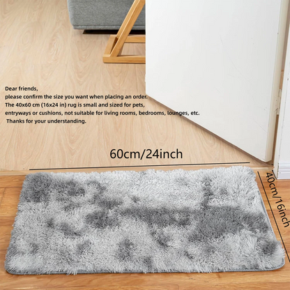 VIKAMA Tie-Dye Plush Carpet – Soft Fluffy Non-Slip Rug for Living Room, Kids’ Room & Baby Crawling Mat