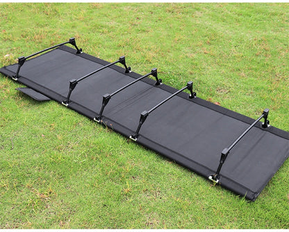Portable Foldable Camping Cot - Single Person Outdoor Folding Bed, 330LB Capacity, Compact for Picnic & Camping