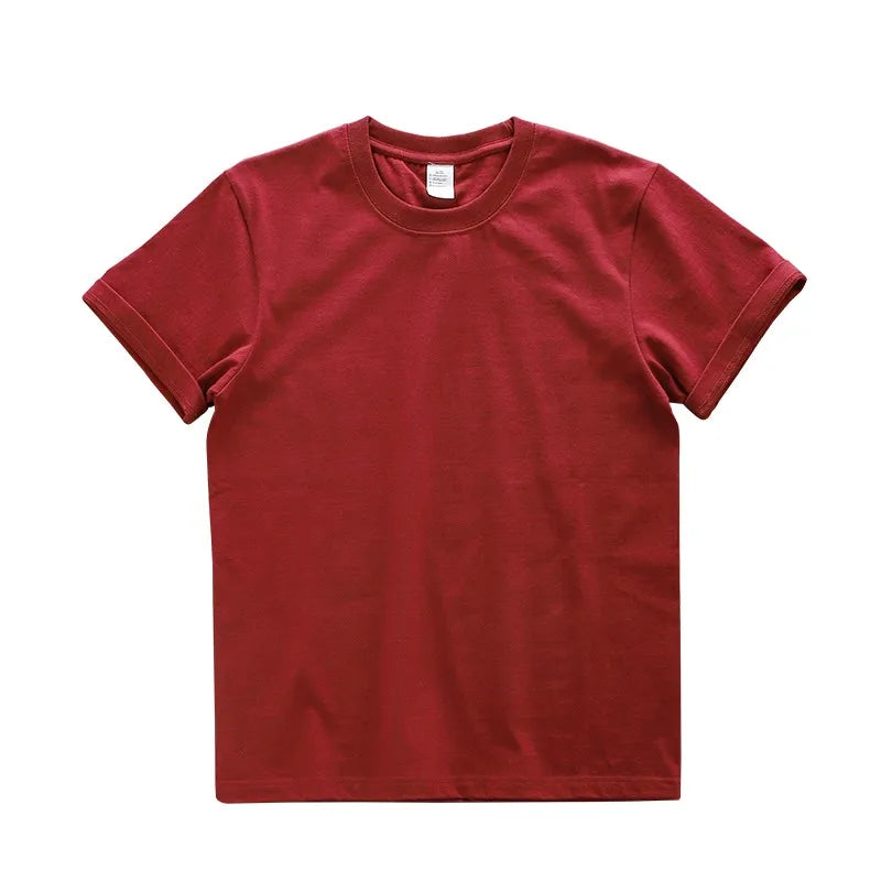 Dukeen Heavyweight Cotton T-Shirt - 280gsm Oversized Short Sleeve Casual Tee for Men Summer Streetwear