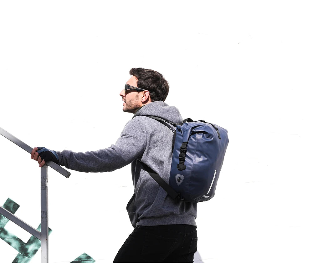 Rhinowalk 20L Bike Pannier Bag — Waterproof Rear Rack Bicycle Shoulder Backpack, Travel & Cycling Accessories