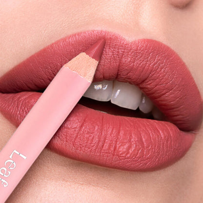 12-Color Matte Lipliner Pencil – Waterproof, Plumping Lip Liner for Natural Nude & Pink Shades | Professional Lip Contour Makeup