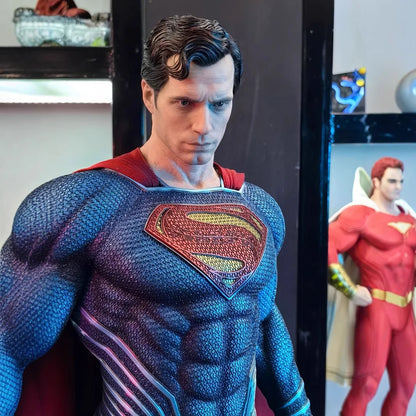 DC Series Justice League Superman GK Statue – Handmade Steel Man Collectible Model Ornament Gift
