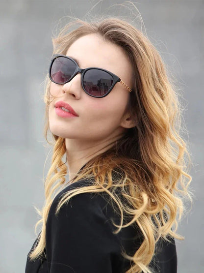 TR Memory Frame Polarized Sunglasses for Women – UV400 Protection Fashion Eyewear with Stylish Lightweight Design for Outdoor Wear