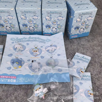 Sanrio Blind Box Anime Figure Pendant – Hello Kitty, Cinnamoroll & Pochacco Angel-Shaped Doll Model Kids Collectible Gift