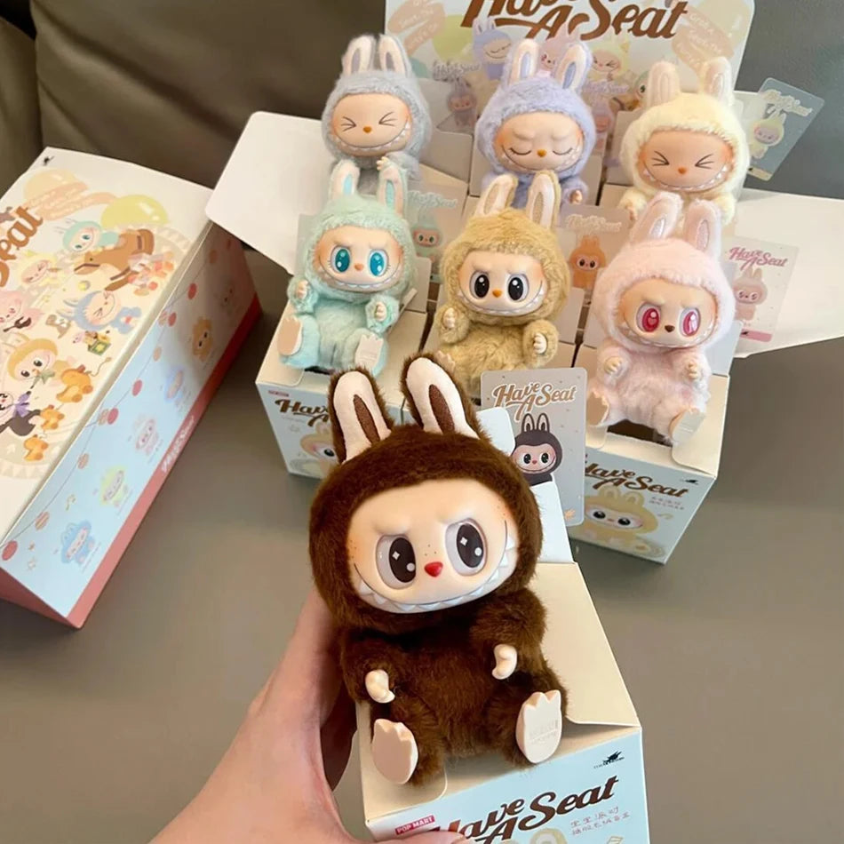 High-Quality Cute Labubu The Monsters Box Toy – Cardiac Macarone Kawaii Figure Model Bag, 1:1 Replica Gift