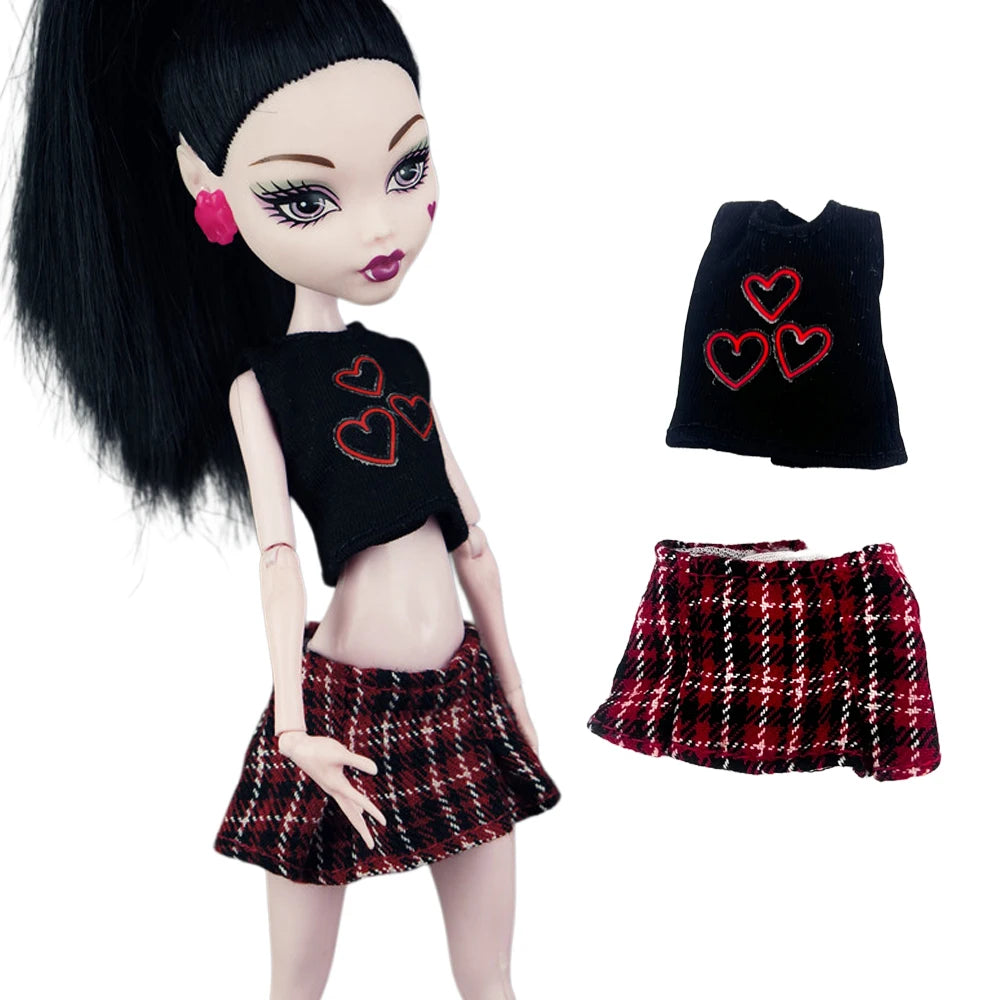 11-Inch Doll Clothes for 1/6 Dolls – Casual Dress & Fashion Outfits for 27 CM Girls' Dolls, DIY Toy Clothing