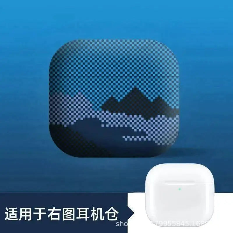 AirPods Carbon Fiber Case - Matte Anti-Drop Protective Cover for AirPods 1st 2nd 3rd 4th Gen Pro 2 Pro 3