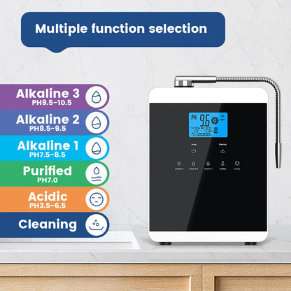 11-Plate Platinum Alkaline Water Ionizer Machine — Household PH 4.5~10.5 Acid & Alkaline Water Generator