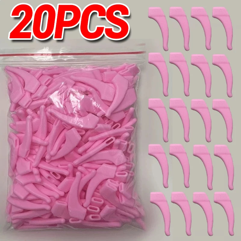 Anti-Slip Silicone Ear Hooks for Glasses | Elastic Eyewear Grip, Temple Holder & Fastener Accessories