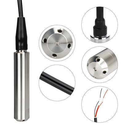 Level Sensor Transmitter – 4-20mA, 0-5V, 0-10V RS485 Output Liquid Level Probe Detector with Float Switch Controller