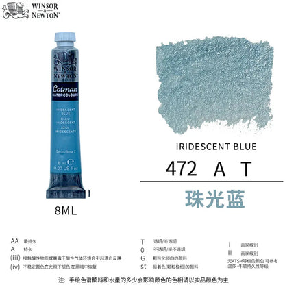 Winsor & Newton Cotman Watercolor Paint Tube 8ml – High Transparency Aquarelle with Excellent Tinting Strength