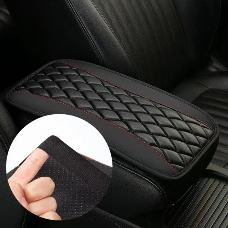 Universal Car Interior Armrest Seat Box Cover – Waterproof PU Leather Center Console Protector for SUV, Durable & Comfortable