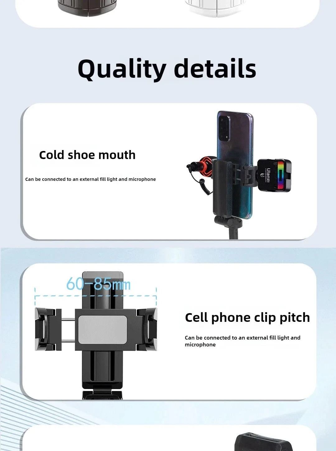 Super Mini Selfie Stick – Portable Phone Holder with Bluetooth Remote for Live Broadcast & Shooting