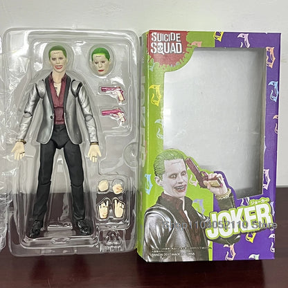 SHF Joker & Harley Quinn Action Figures – Movie & Anime Horror Models, Joint Movable Toys, Halloween Gifts