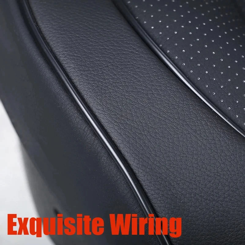 Universal PU Leather Car Seat Cover - Front Seat Cushion Protector Mat