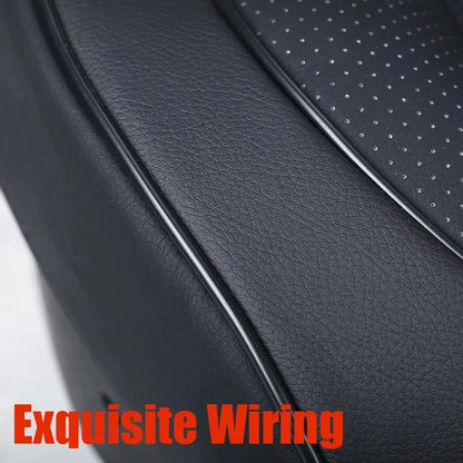 Universal PU Leather Car Seat Cover - Front Seat Cushion Protector Mat