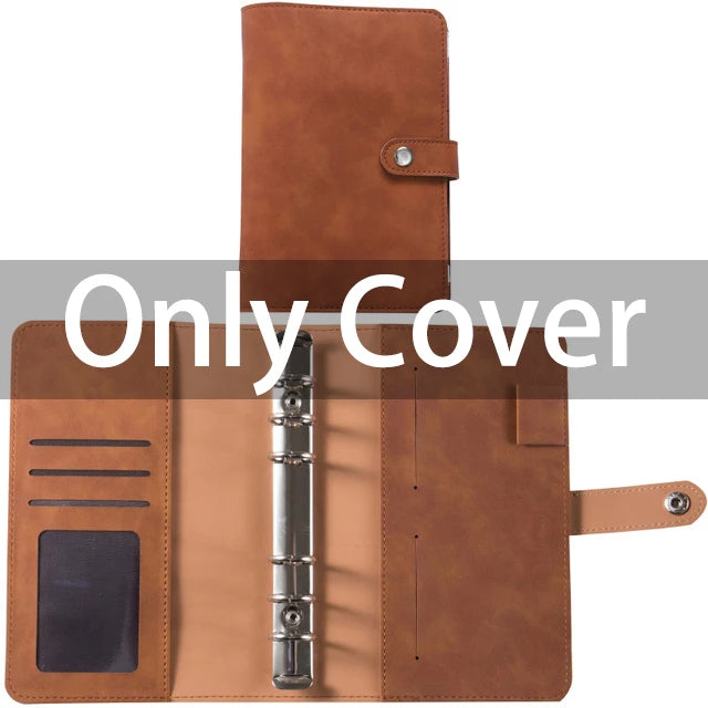A6 PU Leather Budget Binder Set – Cash Envelopes System, Pockets, Money Organizer, Bill Saving Accessories