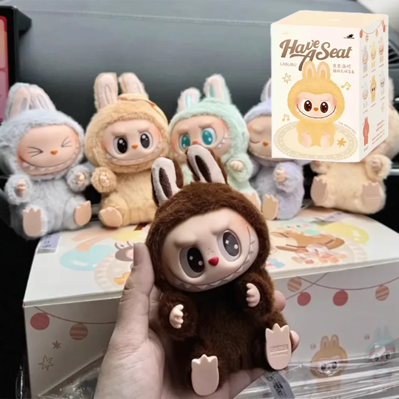 1:1 High-Quality Macaron 2nd The Monsters Labubu Vinyl Plush Blind Box - Sitting Party Doll, Decorative Surprise Gift
