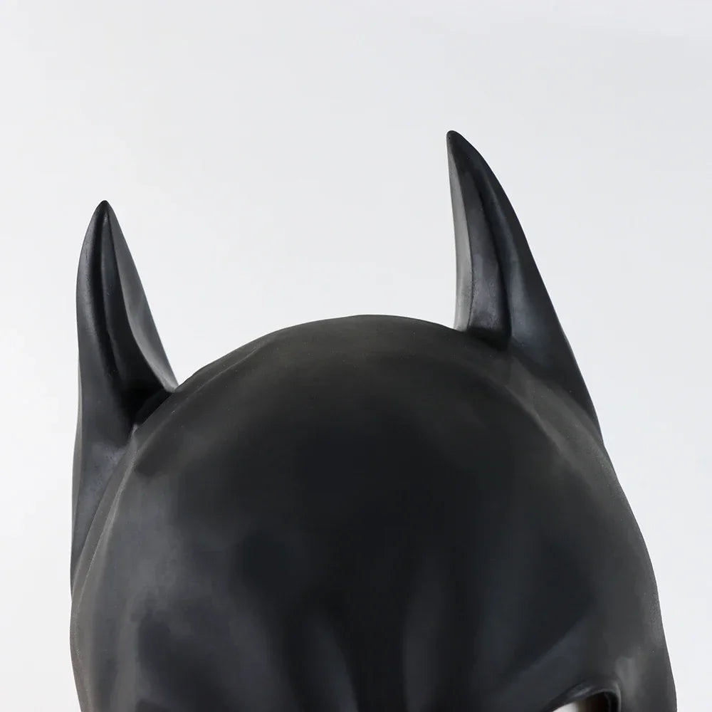 Batman Latex Cosplay Mask — Adult Halloween, Party & Masquerade Headgear for Men, Anime Costume Prop
