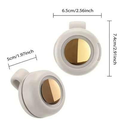 Portable Leafless USB Mini Fan – Silent Bladeless Design with Button Control for Home & Outdoor Travel