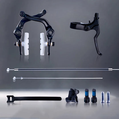 Funsea Bicycle U Brake Kit — Forged Alloy Lever with Transparent Pads, Inner & Outer Cable Housing, BMX Bike Accessories