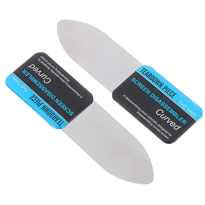 Ultra-Thin Steel Pry Card Tool – Flexible Metal Spudger for Curved LCD Phone Screen Repair & Disassembly