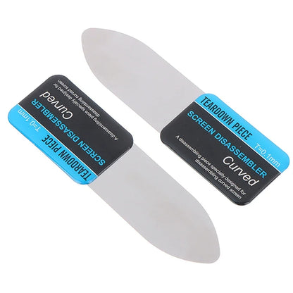 Ultra-Thin Steel Pry Card Tool – Flexible Metal Spudger for Curved LCD Phone Screen Repair & Disassembly