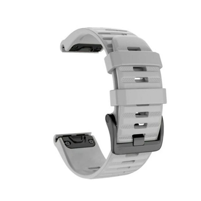 Silicone Quick-Release Watch Bands for Garmin Fenix 3/5/6/7 – 20/22/26mm EasyFit Wrist Strap