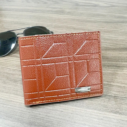 Men’s Slim Leather Bifold Wallet – Minimalist Multi-Card Holder Business Casual Short Wallet with Money Clip