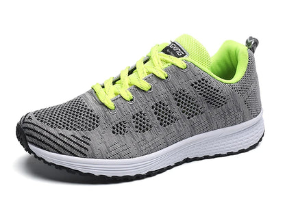 Women's Lightweight Lace-Up Flats – Fashionable Round Toe Nurse Sneakers, Comfortable Walking Shoes, Plus Size Available