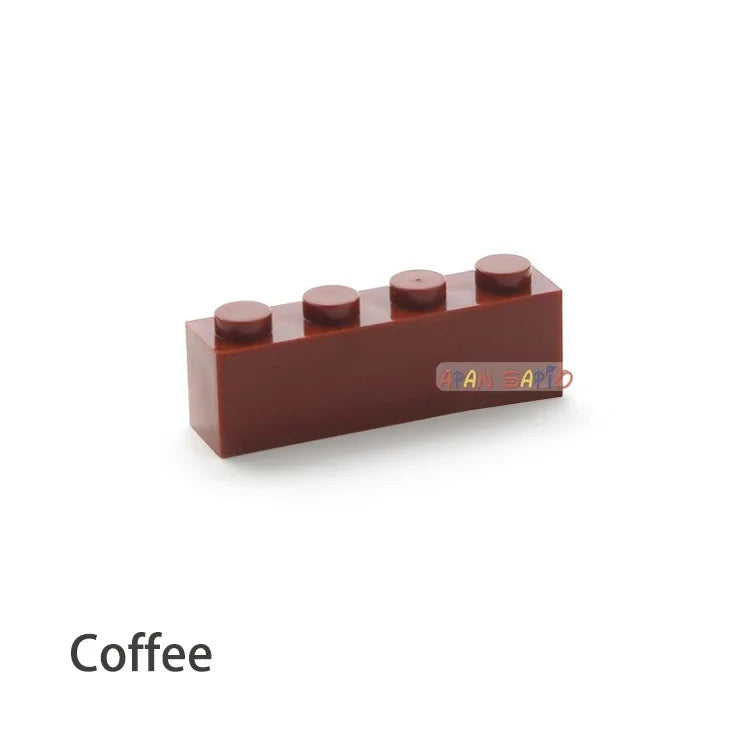 200pcs 1x4 Dot DIY Building Blocks - Educational Creative Brick Set Compatible with 3010 Bricks for Kids