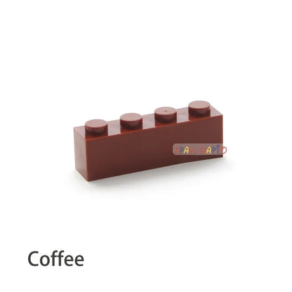200pcs 1x4 Dot DIY Building Blocks - Educational Creative Brick Set Compatible with 3010 Bricks for Kids