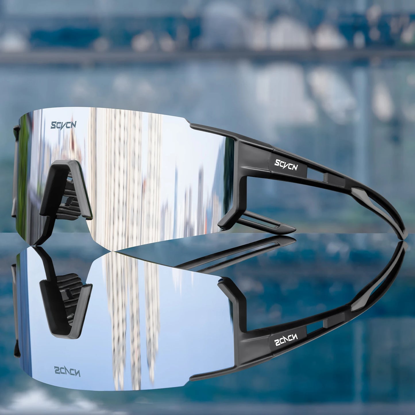 Scvcn UV400 Sports Sunglasses - Fashion Eyewear for Men and Women, Ideal for Biking, Running, Driving and Racing