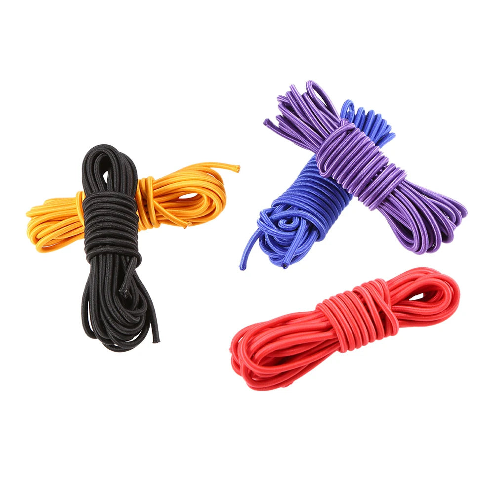 5 Meters 4mm/5mm Kayak Elastic Bungee Cord – Paddle Holder, Deck Rigging & Rear Securing Rope for Boats