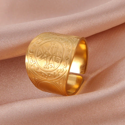 Dawapara 7 Archangels Protection Ring – Metatron Cube, Lilith Symbol, King Solomon Secrets Vintage Amulet Jewelry
